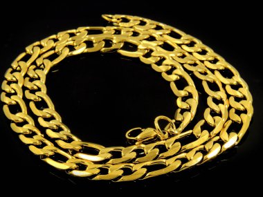 Mücevher altın zincir. Paslanmaz çelik. 