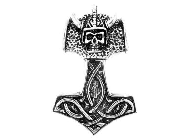 Takı Kolye Viking çekiç. Paslanmaz çelik. 