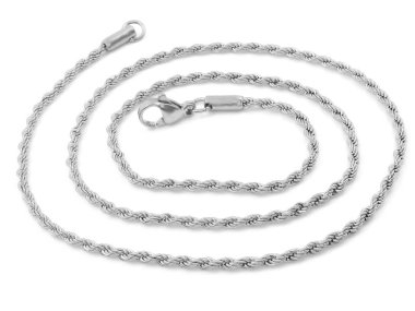 Mücevher zinciri. Boyun dekorasyon. Paslanmaz çelik.