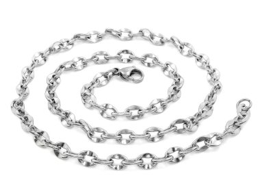 Mücevher zinciri. Boyun dekorasyon. Paslanmaz çelik.