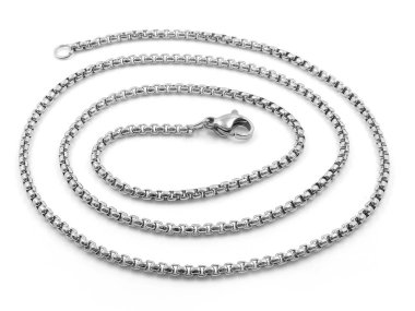 Mücevher zinciri. Boyun dekorasyon. Paslanmaz çelik.