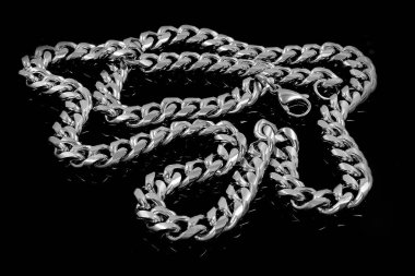 Mücevher zinciri. Boyun dekorasyon. Paslanmaz çelik.