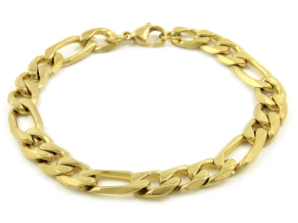 Bracciale gioiello in oro. Acciaio inossidabile . — Foto Stock