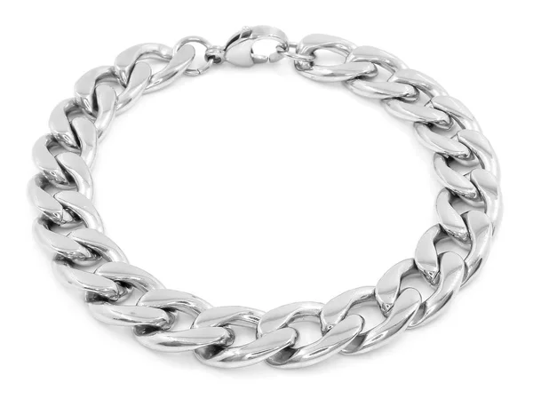 Bracciale gioielli in argento. Acciaio inossidabile — Foto Stock