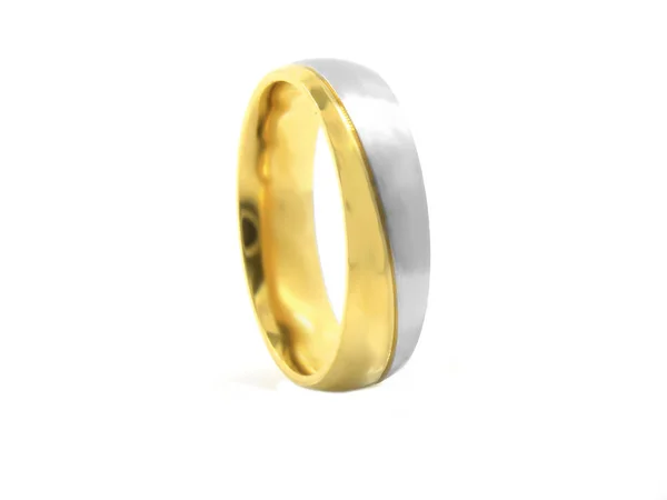 Jewel wedding ring. Stainless steel. — Stock Photo, Image