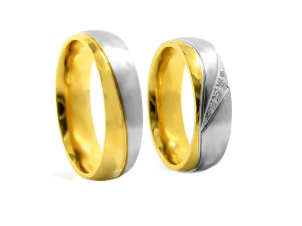 Jewel wedding ring. Stainless steel. — Stock Photo, Image