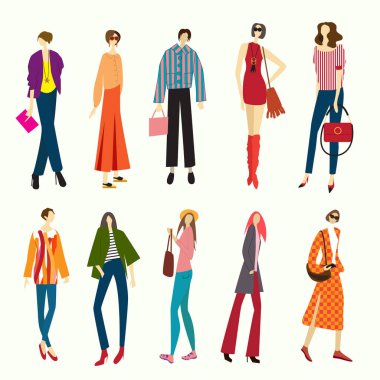 Beyaz arka planda izole edilmiş bir kalabalık. Büyük bir grup erkek