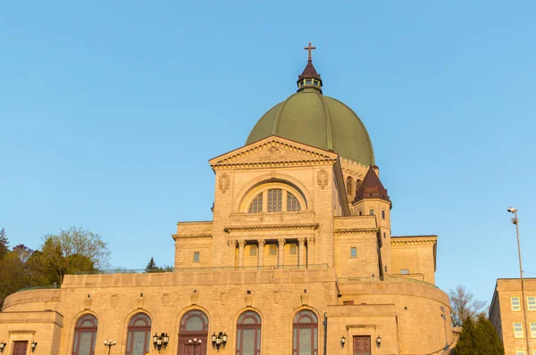 Saint Joseph Oratorium Van Mount Royal Ligt Montreal Canada Grootste — Stockfoto