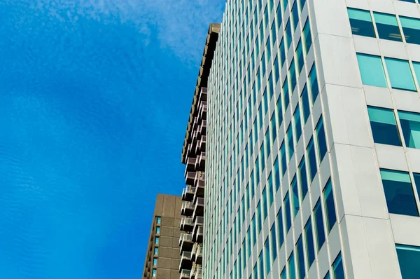 Edificios Condominios Modernos Con Enormes Ventanas Montreal Centro Canadá — Foto de Stock