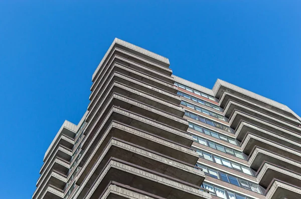 Edificios Condominios Modernos Con Enormes Ventanas Montreal Centro Canadá — Foto de Stock
