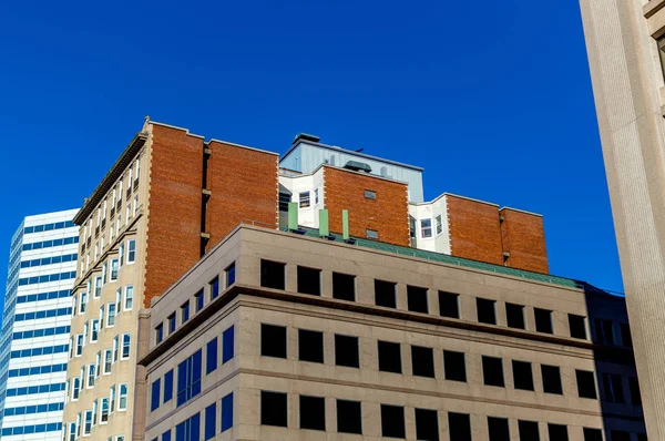 Casas Viejas Nuevas Con Enormes Ventanas Montreal Centro Canadá — Foto de Stock