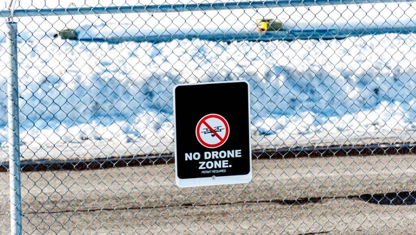 Nincs Drone Zóna Montreal Kanada — Stock Fotó