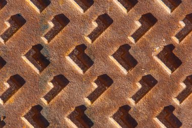 eski paslı metal bir yüzeye