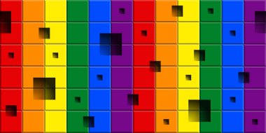 Lgbt Rainbow Flag renkleri ile dikişsiz arka plan