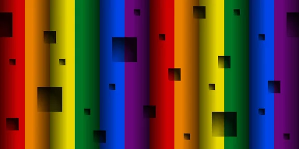 Fondo Sin Costuras Con Los Colores Lgbt Rainbow Flag — Archivo Imágenes Vectoriales