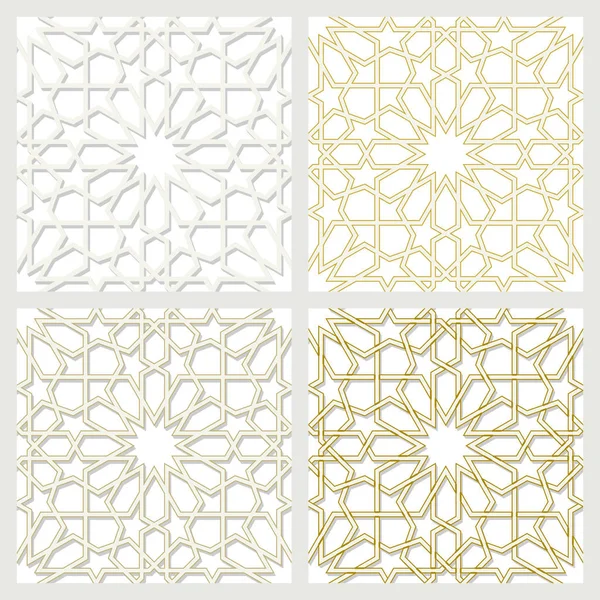 Carreaux arabes motif sans couture — Image vectorielle