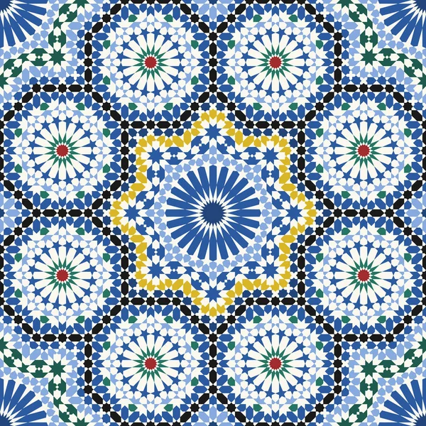 Azulejos árabes sem costura padrão — Vetor de Stock