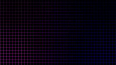 Siyah arkaplan 4K üzerinde pembe ve mavi hareketli Izgara canlandırması