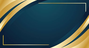 Sertifika için altın soyut eğri kenar kenarlı koyu eğimli arkaplan