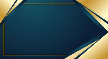 Lüks sertifika için uygun altın geometrik soyut ile koyu arkaplan