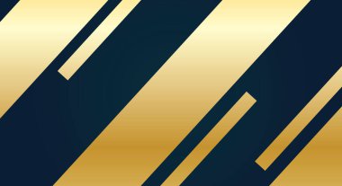 Siyah arkaplan üzerindeki soyut altın geometrik çizgiler