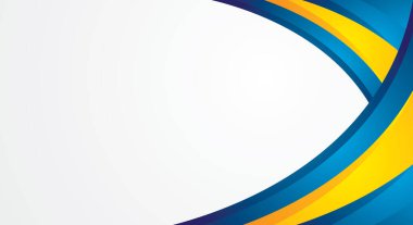 Sarı mavi soyut kıvrımlı kenar kenarı olan arkaplan