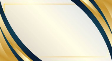 Sertifika arkaplanı, sunum ve ödül sertifikası için lüks altın geometrik sınır şablonu