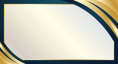 Sertifika için lüks altın gradyan soyut eğri kenar kenarı