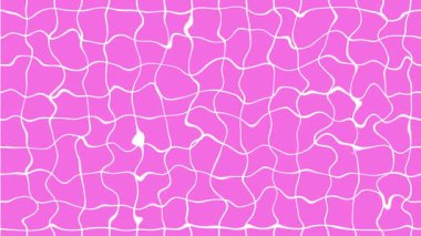 Pembe arkaplandaki soyut beyaz sıvı çizgileri canlandırması