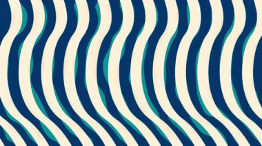 Canlandırılmış mavi dalgalı çizgi desen arkaplanı