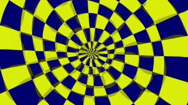 Optik illüzyon 4K ile canlandırılmış mavi arkaplan