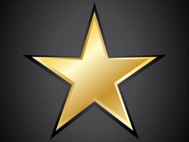 Lüks altın yıldızların siyah arkaplanı