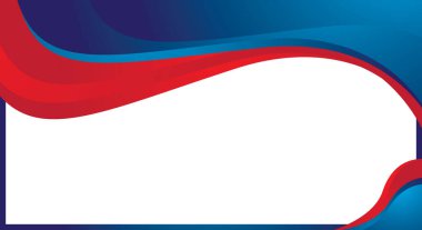 Mavi kırmızı dalgalı soyut sertifika şablonu