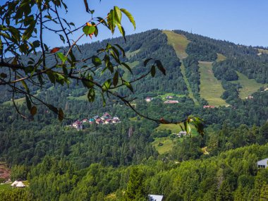 Yazın güzel dağ manzarası