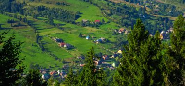 Dağlardaki güzel yeşil çayır