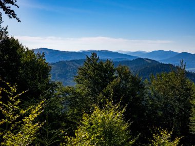 Yukarıdan dağlara bak.