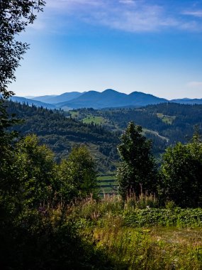 Dağların güzel manzarası. Seyahat