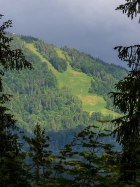 Dağların güzel manzarası