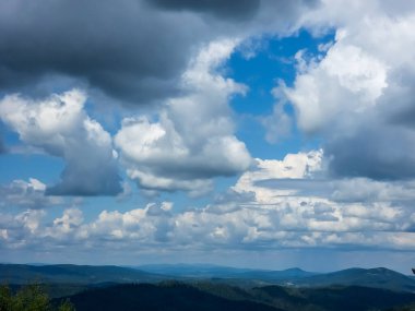 bulut, doğa ile mavi gökyüzü