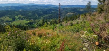 Dağların güzel manzarası