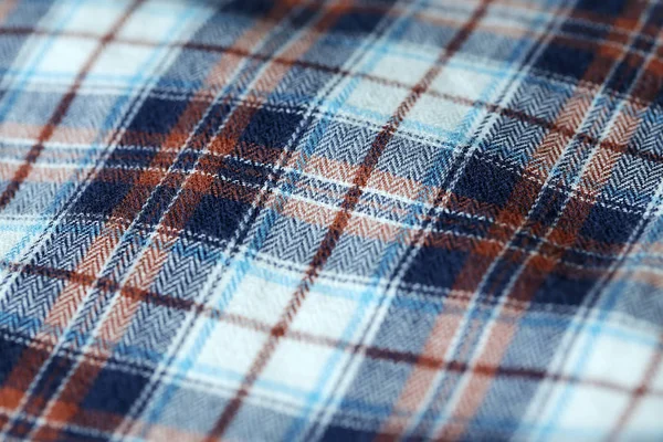 close up detail pattern of checkered men\'s shirt