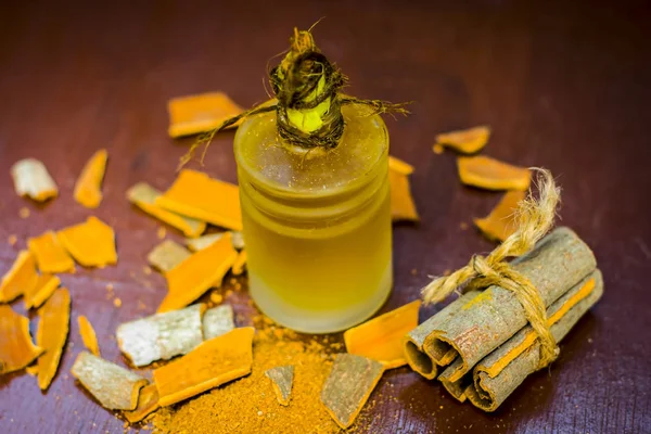Cinnamomum Zeylanicum 닫습니다 — 스톡 사진
