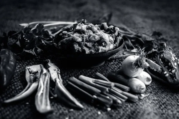 Κοντινό Πλάνο Του Ινδικό Πιάτο Που Τρώγεται Χειμερινή Σεζόν Baingan — Φωτογραφία Αρχείου