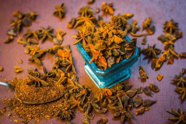 Anason yıldız tozu ile yakın çekim