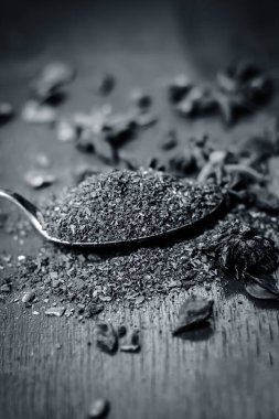 Anason ve kaşık kuru otlar yakın çekim