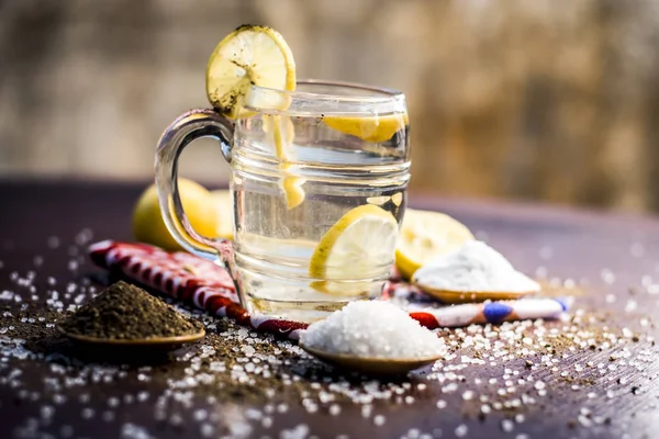 Close Weergave Van Indiase Meest Populaire Drank Zomer Nimbu Pani — Stockfoto