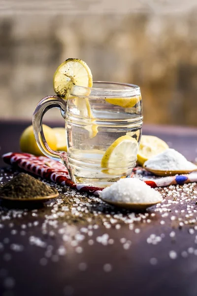 Close Weergave Van Indiase Meest Populaire Drank Zomer Nimbu Pani — Stockfoto