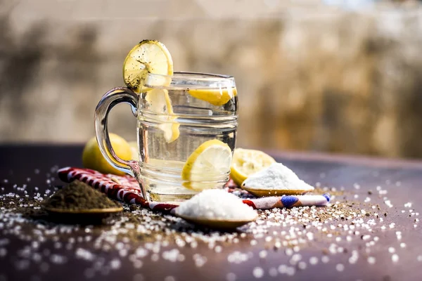 Close Weergave Van Indiase Meest Populaire Drank Zomer Nimbu Pani — Stockfoto