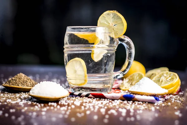 Close Weergave Van Indiase Meest Populaire Drank Zomer Nimbu Pani — Stockfoto