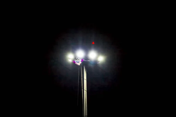 Vista Perto Luzes Rua Preto — Fotografia de Stock